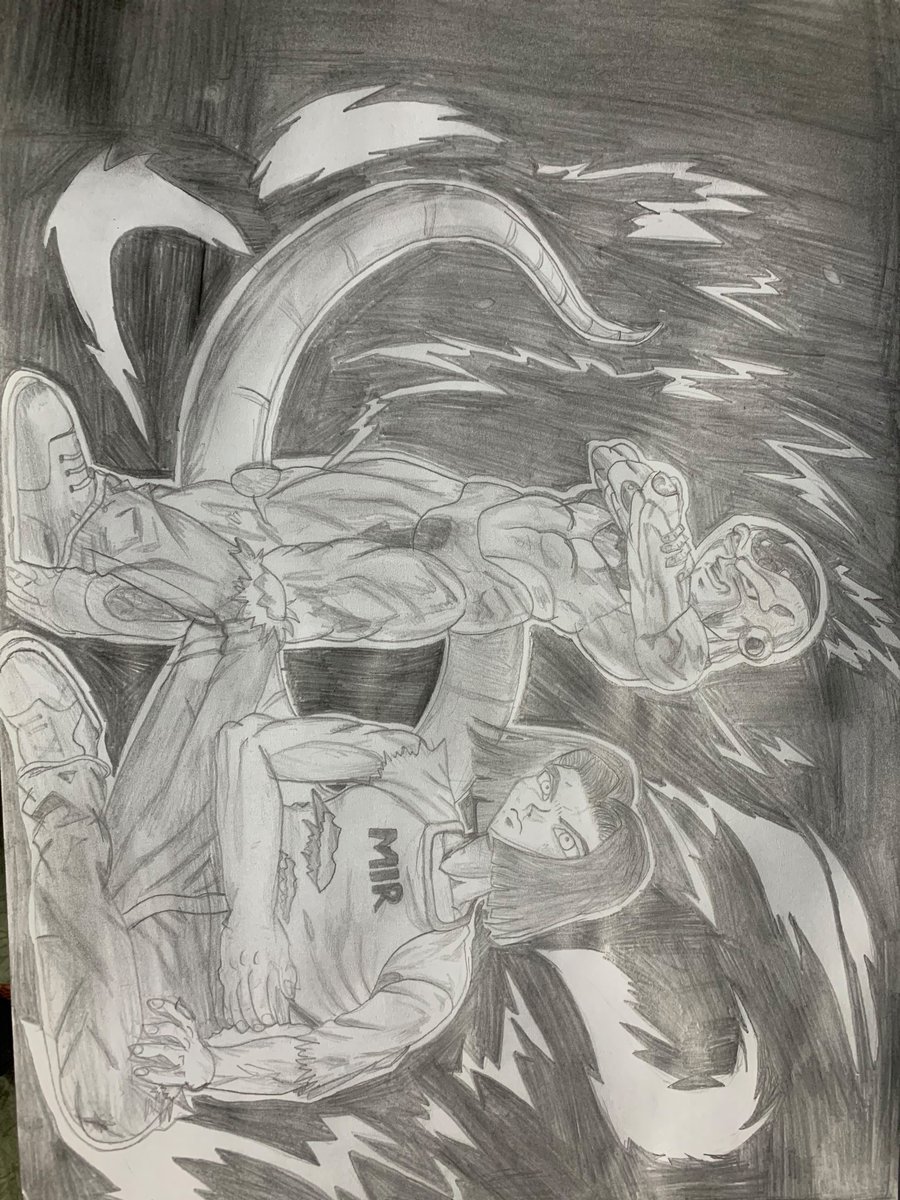 hammad22285724's tweet photo. [DBL97-02L] Android #17 &amp; Golden Frieza  hand drawn 
retweet are appreciated 
#db #dblegend #frieza #android17 #dbs https://t.co/m3EndlHRcH