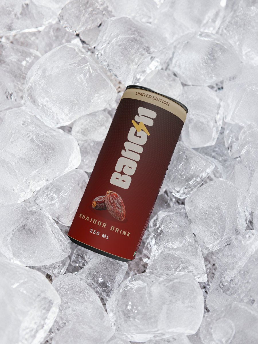 BanginGlobal's tweet photo. Naturally sweet, ice-cold, and packed with energy. ⚡🌴 Refresh your day with the ultimate Khajoor drink.

#BangIn #KhajoorDrink #EnergyBoost #IceCold #LimitedEdition #DrinkBangin #NaturalEnergy #DatesDrink #RefreshingVibes #ChillOut https://t.co/NcvDEGMYdZ