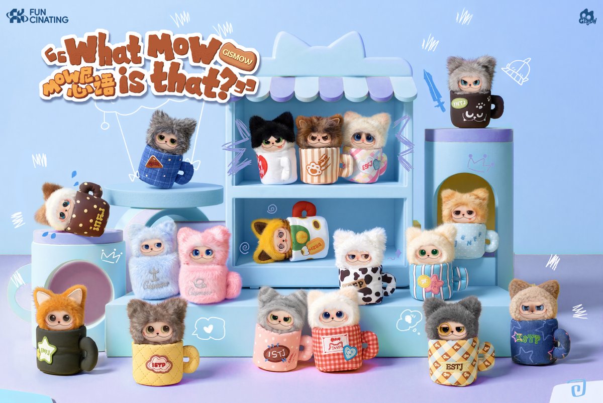 FUNCINATING's tweet photo. GISMOW I New Launch
ZIYU × GISMOW I What MOW Is That? Blind Box Series
August 16, 12:00 PM (UTC+8)
#blindbox #funcinating #gismow #Figure #Collection #VinyIPlush #vinylplushblindbox #vinyplusdoll #arttoy https://t.co/8g8ibOH6Vv