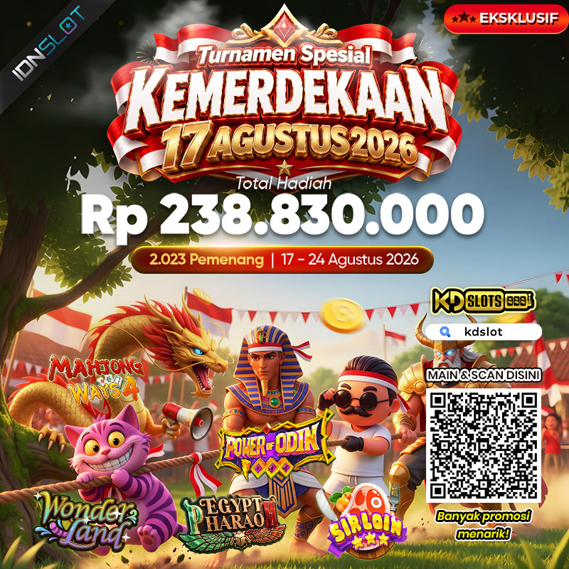 tbhmt13174671's tweet photo. 🇮🇩🔥 TURNAMEN SPESIAL KEMERDEKAAN 17 AGUSTUS 2026! 🔥🇮🇩

Rayakan momen kemerdekaan dengan event spesial dari KDSLOTS! 🎮✨
Total hadiah mencapai Rp238.830.000 dengan kesempatan untuk 2.023 pemenang.

#slot #linkmaxwin #acehhits #sumatrabarat #infoloker https://t.co/rVLVcbrag0