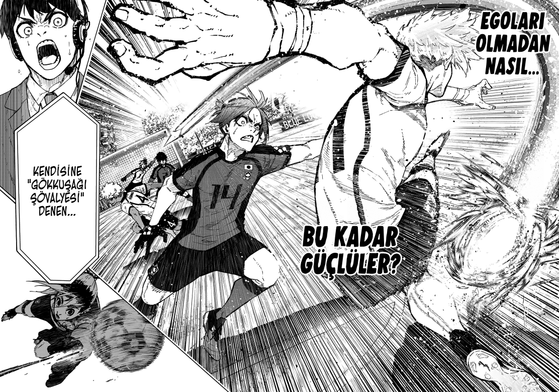 ashures's tweet photo. Blue Lock 356. Bölüm, serinin tüm felsefesini temelden sarsan bir karaktere sahne oldu: Yeni Nesil Dünya İlk 11'inden Teddy Knight.

Jinpachi Ego'nun kurduğu sistem tamamen 'Ego' üzerineyken, 'Egosuz' bir oyuncu nasıl zirvede olabilir? Isagi'nin de dediği gibi bu 'Yeni Tür' Blue Lock'un lügatında yok. Çünkü Teddy, futbolun en soğuk yüzünü temsil ediyor. Isagi veya Kaiser gibi hırslarıyla kaos yaratmak yerine; sıfır hatayla, pürüzsüz bir mantıkla oynuyor. Egonun getirdiği duygusal çöküşler onda yok, o sistemin ta kendisi.

Eğer Teddy egosuz bir şekilde egoistleri ezerse, bu Ego'nun projesinin çöküşü anlamına gelir. Sizce bu savaşta Teddy'nin 'Egosuz Mükemmelliği' mi kazanacak, yoksa Blue Lock'un 'Yıkıcı Egosu' mu? 🧩

(Görsel/Çeviri: Sadscans)  #BlueLock #BlueLock356 #TeddyKnight #bluelockart #bluelocktr
#yoichiisagi