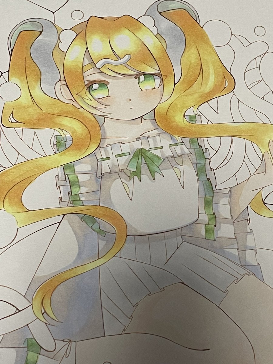 ryuumei8's tweet photo. #イラスト　#コピック
展示のイラストをせっせと急いでる…！！

加筆の加筆の加筆
クマノミちゃんリメイク https://t.co/m0sOqHYFVV