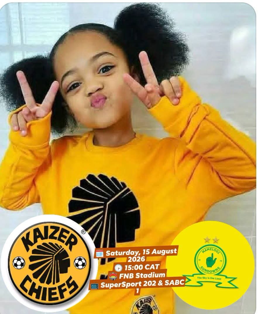 O_jay5106's tweet photo. 🗓️ FIXTURE INFO: Chiefs vs. Sundowns
​📍 FNB Stadium
🕒 15:00 CAT | Saturday, 15 August 2026
🎟️ R100 per ticket ([https://t.co/RaJc8AeyRg](https://t.co/RaJc8AeyRg) or Shoprite/Checkers)
📺 Live on SABC 1 &amp; SuperSport 202
​🚗 Travel Tip: Avoid the rush—utilize the Gautrain https://t.co/ECI42a9OSL