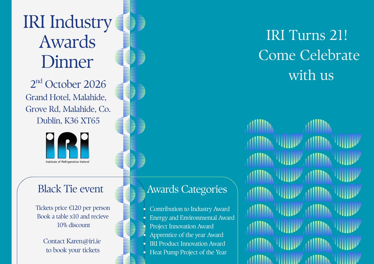 InstituteofRef's tweet photo. Award Sponsorships for the IRI Industry Awards Dinner 2026 are now officially sold out!

We're still seeking a limited number of Event Sponsors. 
This is a fantastic opportunity to showcase your brand while supporting one of the industry's premier events.
https://t.co/S9o9AZ2eiw https://t.co/fBXAAsHAy3