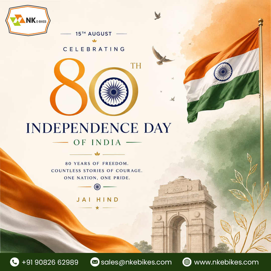 NKEBikes's tweet photo. 🕊️ Freedom gives us a chance to make our own path. Let’s be thankful for this gift, respect our country, and do something good for the people around us. Wishing everyone a peaceful and Happy Independence Day! 🇮🇳

#HappyIndependenceDay #IndependenceDay #India #Freedom #ProudIndian https://t.co/9A6AF0qWeq