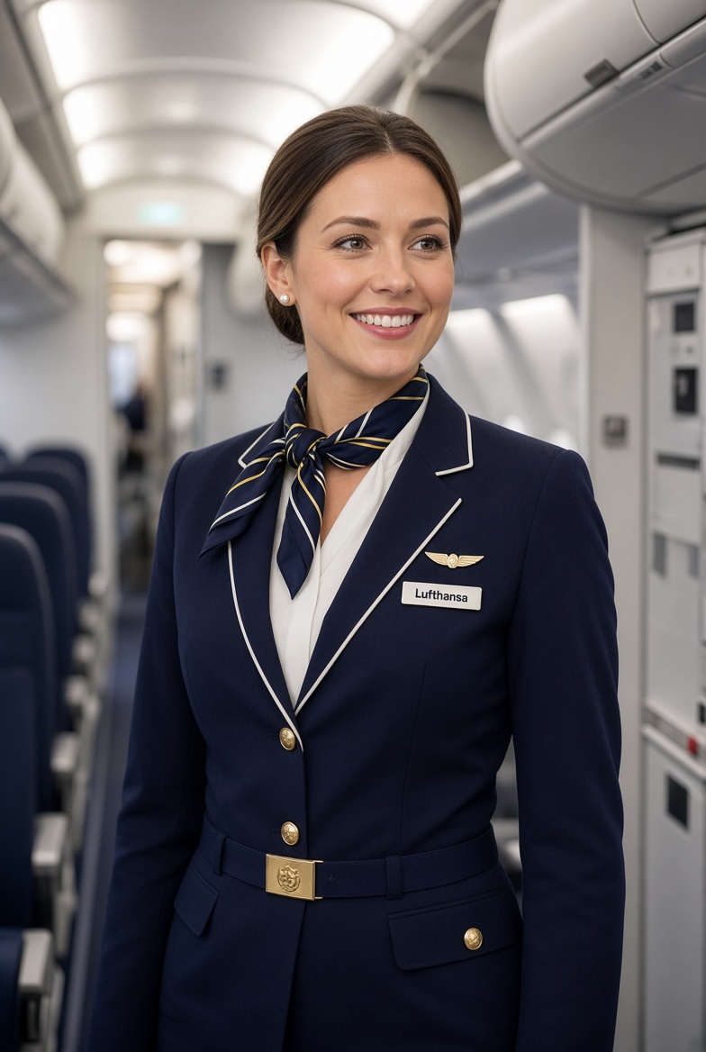 Stewardess2026's tweet photo. ✈️ Those Lufthansa uniforms hit different 💙
Fresh AI-generated shots of sexy German stewardesses in the classic blue look.
Which one would you want serving you champagne, @sexystewardess2025? 🔥
#Lufthansa #SexyStewardess #AirlineBabes #AI https://t.co/WmnMGT3dIH