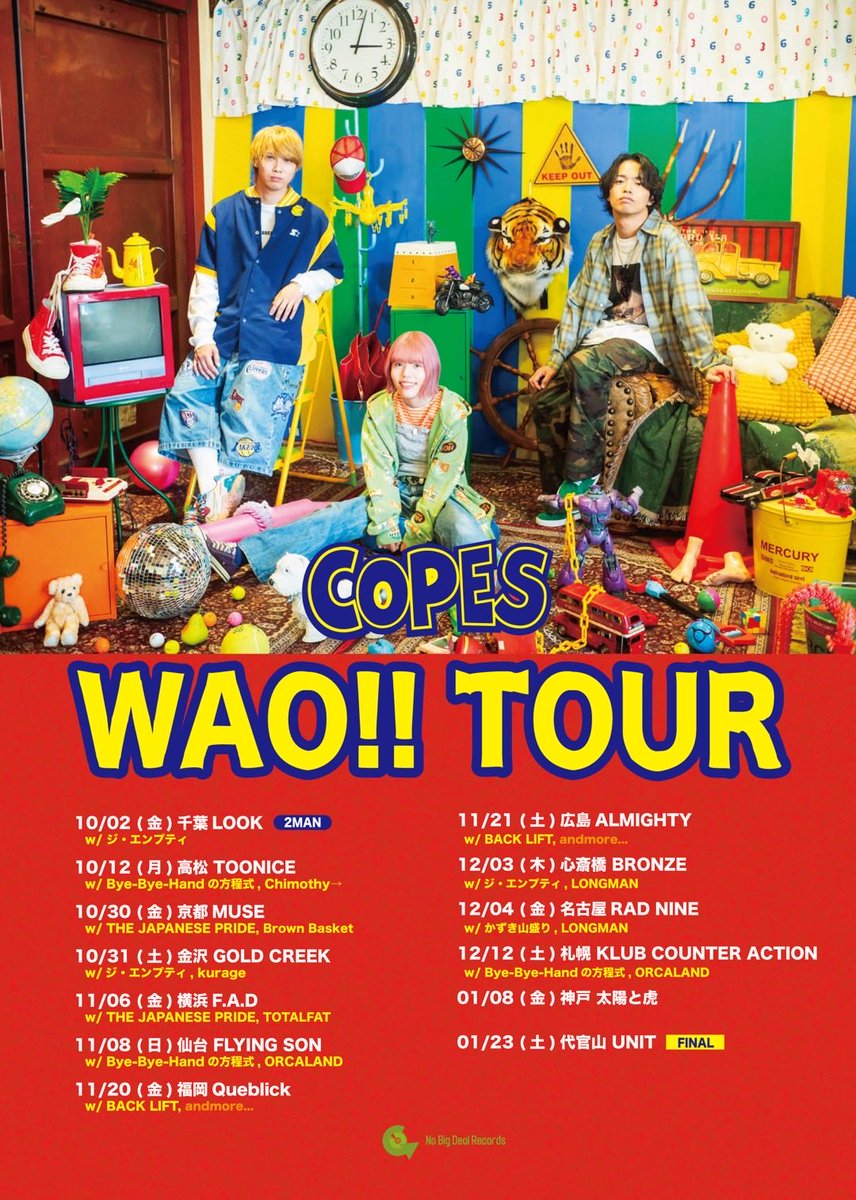 longman_asp's tweet photo. ＼COPESツアー決定！／

COPES presents
"WAO!! tour"

12/3（木）大阪・心斎橋 BRONZE
COPES / ジ・エンプティ / LONGMAN

12/4（金）愛知・RAD NINE
COPES / かずき山盛り / LONGMAN

チケット：オフィシャル最終抽選先行
8/14(金)18:00〜8/23(日)23:59
https://t.co/8POhxSCQit

ちょた頑張れ〜！ https://t.co/8QrcfZ5Suw