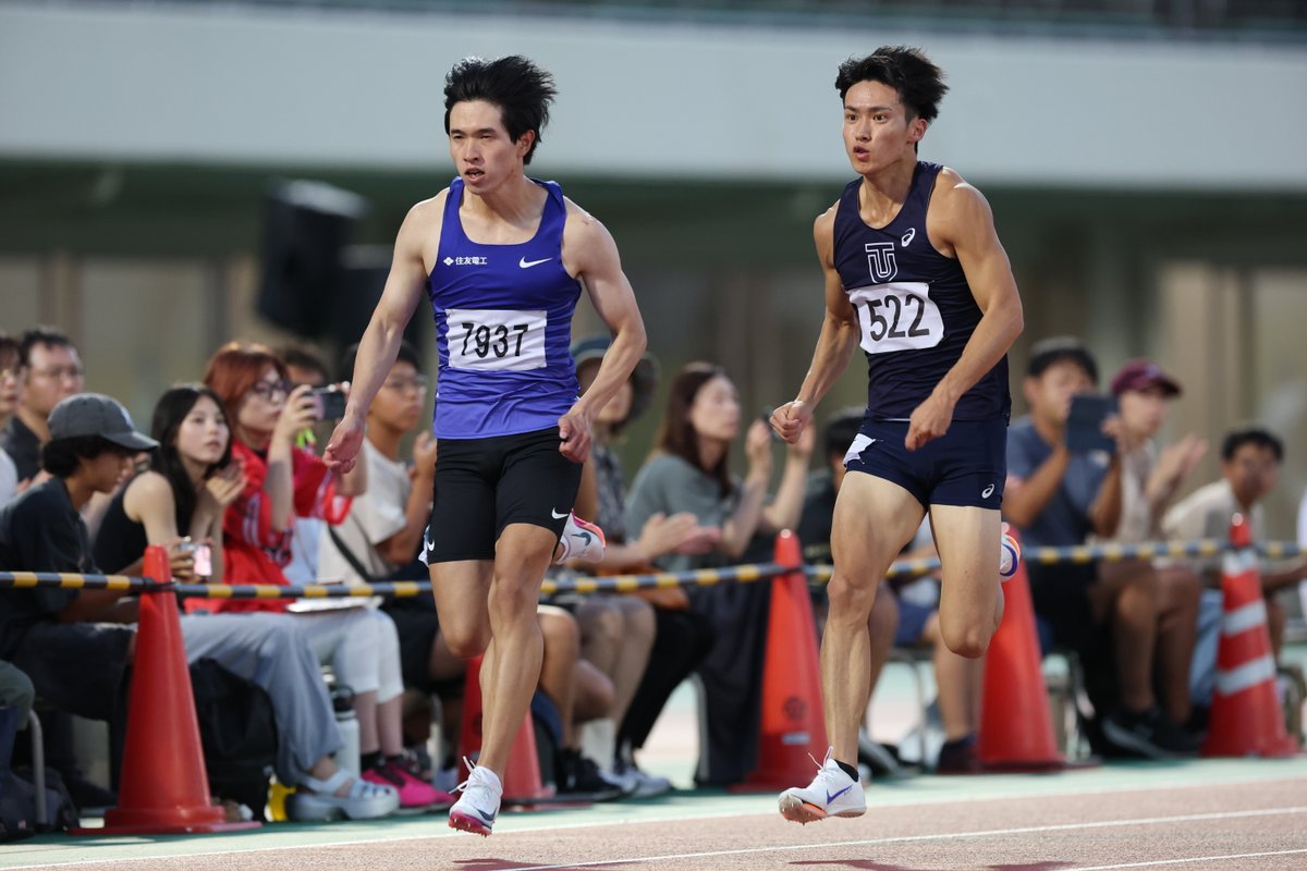 Getsuriku's tweet photo. #ANG2026
男子100m予備予選
5組（+1.6）
大石凌功（東洋大） 10秒13
先本貴一朗（関彰商事） 10秒17
鈴木碧斗（住友電工） 10秒17

そろって自己記録更新💫 https://t.co/f1UlXY7WEE