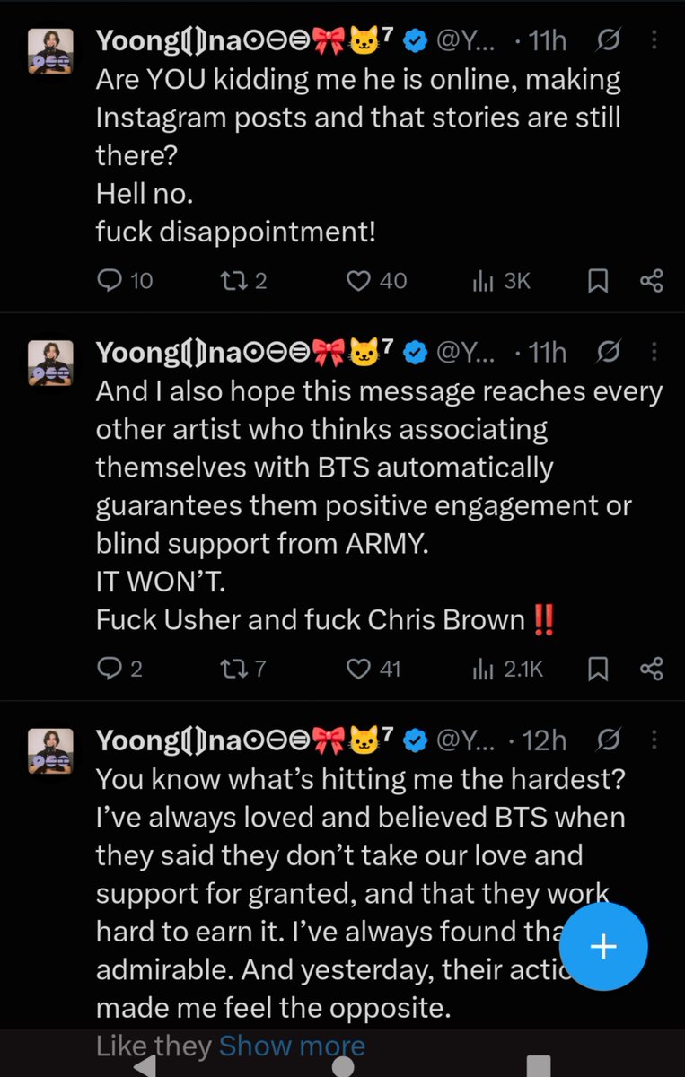 bangtanlight07's tweet photo. " i don't see one tweet which threats pr hate...just accountability and disappointment" " it's tl problem" - honey you are the problem - look at your own tweet first - does it look ok ? You are the throwing bts under bus and saying no one hating!? You are first in line+ https://t.co/uOreX9LuPG