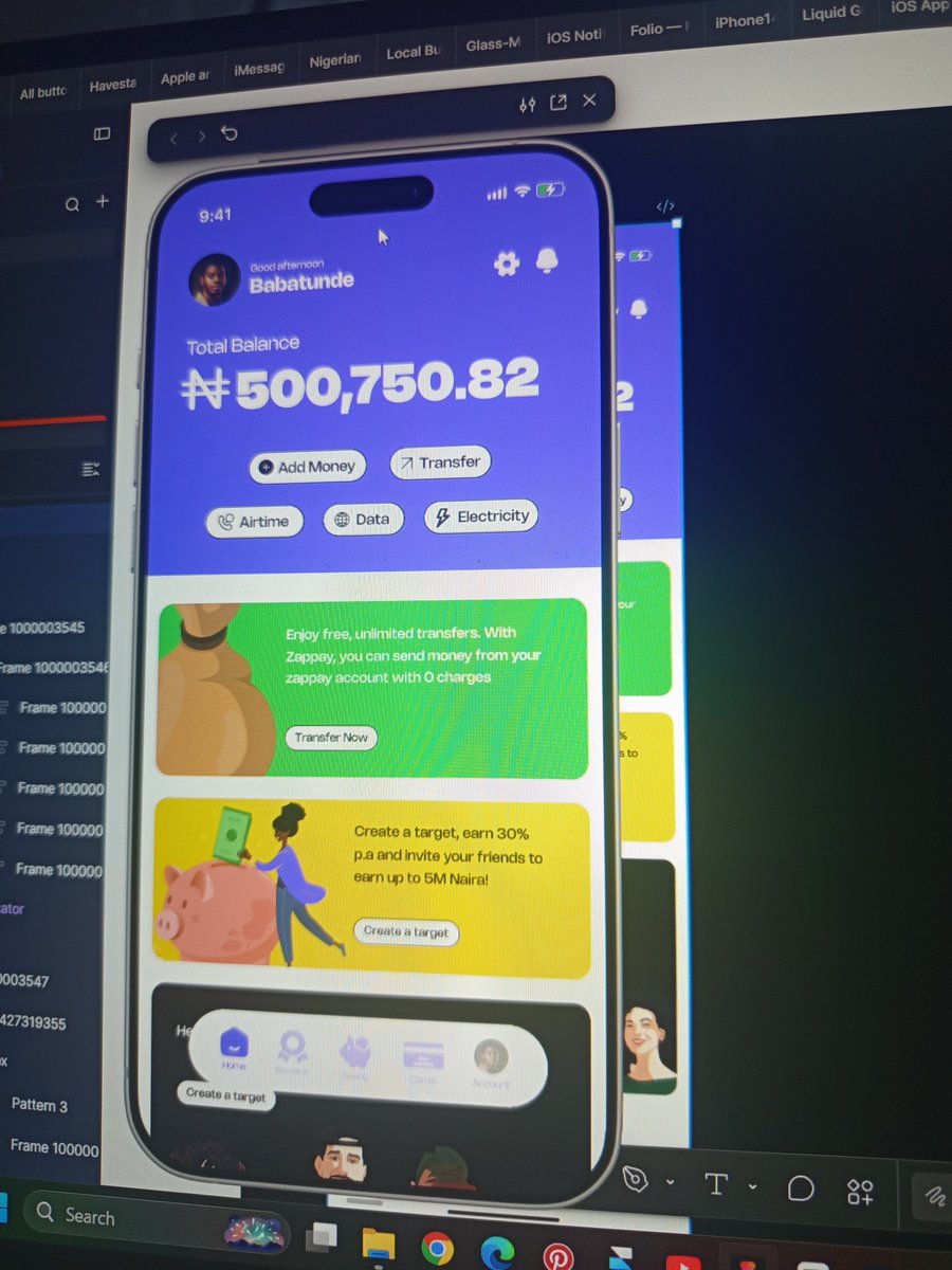 Waju_uiux's tweet photo. @iam_bharry22 Working on this for zypay. https://t.co/dg8QX2tXmV