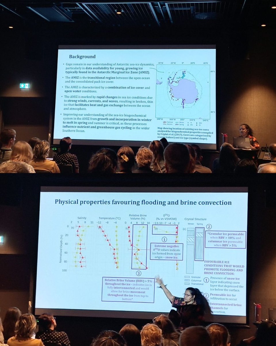 sapri_dsti's tweet photo. 🇿🇦🇦🇶SAPRI is making waves at the #SCAR Open Science Conference 2026 in Norway.  

 Dr Riesna R. Audh presented cutting edge research, advancing our understanding of seasonal sea ice in the Antarctic Marginal Ice Zone.
@MARIS_UCT @apecssa @riesna19 @NRF_News
#SANAP #PolarResearch https://t.co/3wGGv02D2G