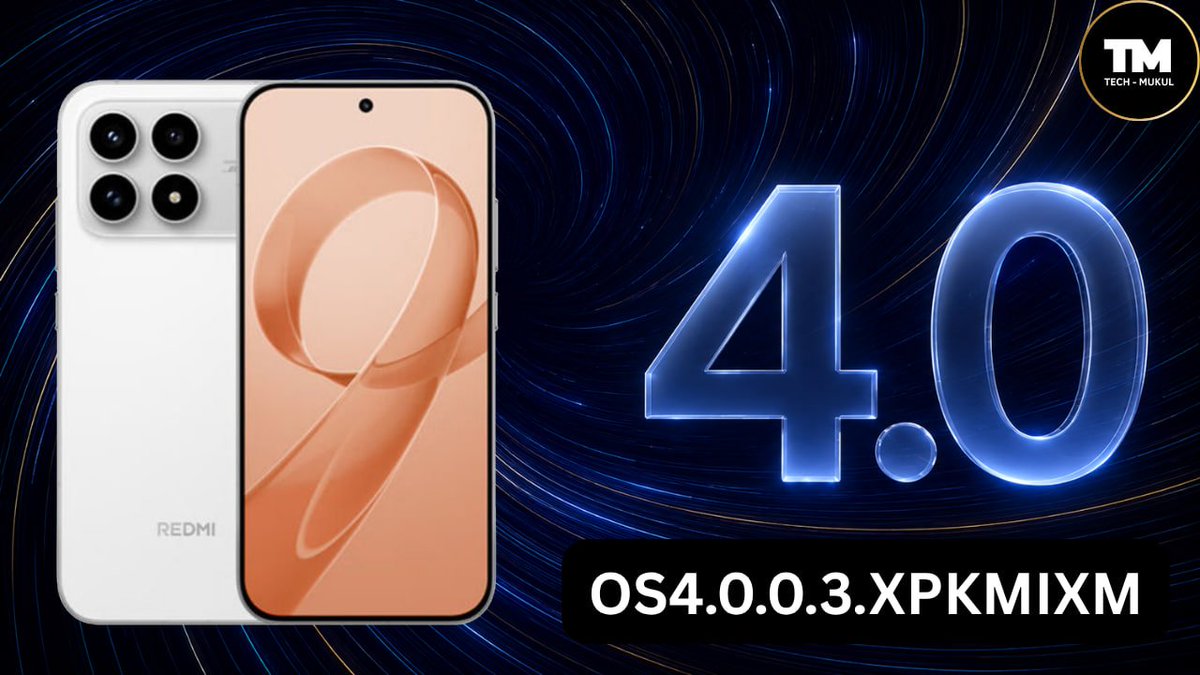 TECH__MUKUL's tweet photo. #POCOF8Pro #HyperOS4 #August 2026 BETA Update Spotted 🚀

📌 HyperOS 4: OS4.0.0.3.XPKMIXM
✨ Region: Global 🌎

🔍 Status: Currently Spotted as a BETA build. The stable build is not yet ready. Once the official Stable update will be prepared, full details will be shared here immediately.