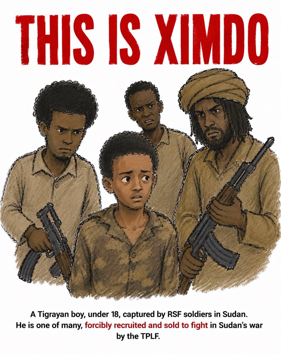 Moveonemoveall's tweet photo. #Ximdo exploits the young through groups like #TPLF and other ethnonationalist insurgencies sending youth to suffer while the old guard clings to power. Vengeance against #Ethiopia. Instability across the Horn. A deadly #ZeroSumGame.
SEND THE CHILDREN HOME‼️ https://t.co/Y4M8vgNkc5