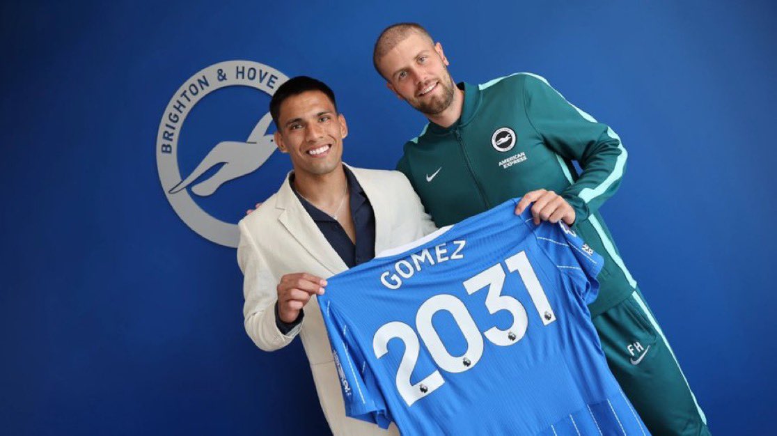 Off__thebench's tweet photo. 🚨🔵⚪️ Diego Gómez has signed a new five-year contract with Brighton, with an option for another year. ✍️

#Brighton #DiegoGomez https://t.co/5LK0NzKDkd