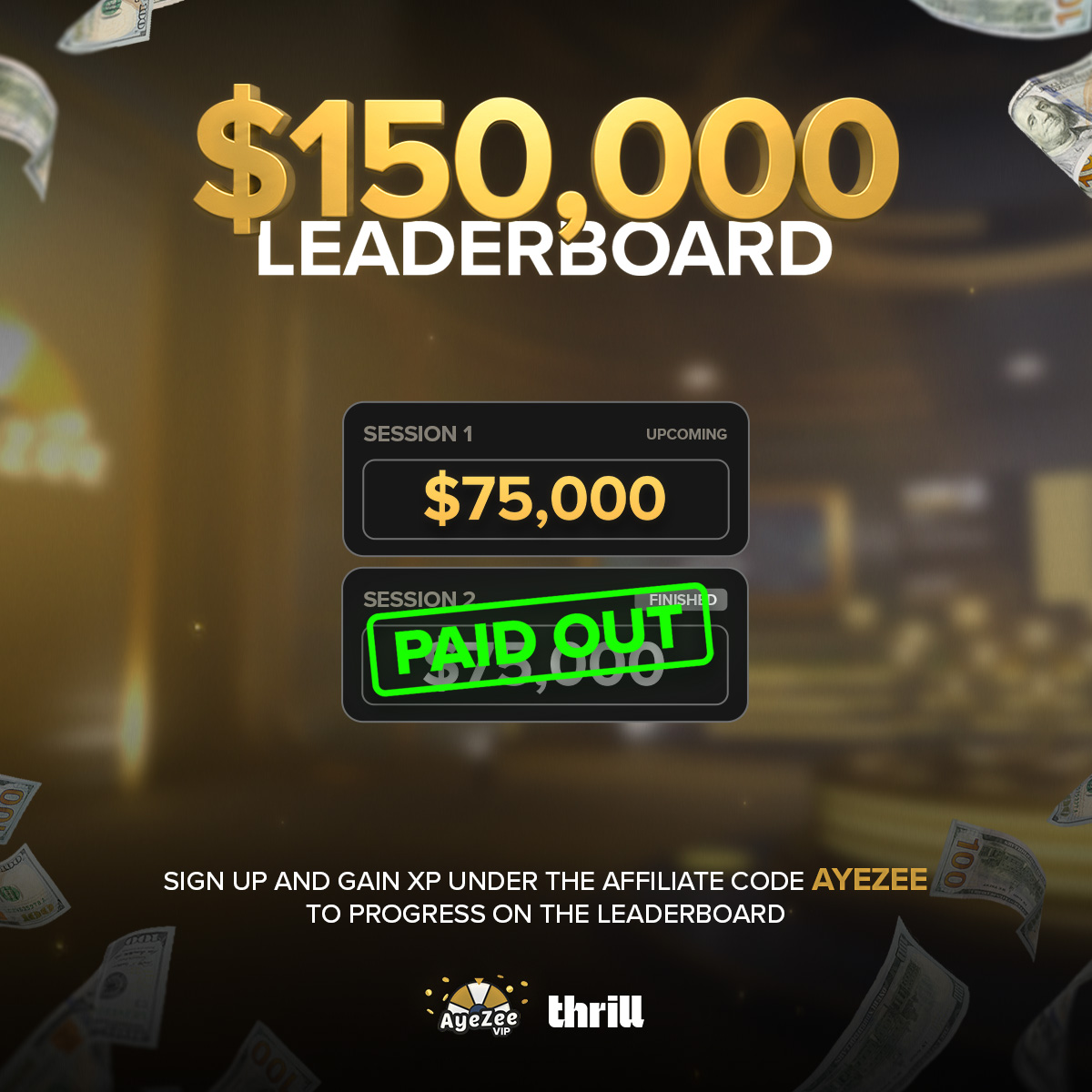 AyeZeeVIP's tweet photo. LEADERBOARD PRIZES HAVE BEEN SENT OUT 😎

🏁SESSION 1 STARTED  🏁

💰 $150,000 EVERY MONTH💰 

📅$75,000 PAID OUT EVERY 14 DAYS  📅 

MORE INFO AT 👇🏼
https://t.co/5fFfAY6jOX https://t.co/QUp3LHyLaF
