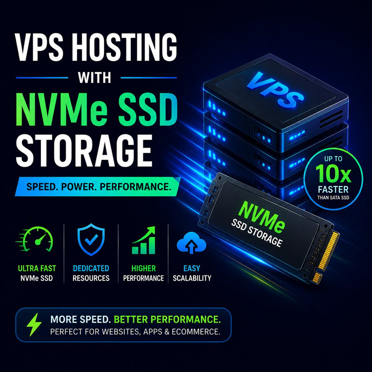 vpshostingusa's tweet photo. Need speed? Choose VPS + NVMe SSD. ⚡

🚀 Faster I/O
📈 Better performance
🔒 Dedicated resources
↗️ Easy scalability
Perfect for high-traffic websites, apps &amp; eCommerce.
#VPS #NVMe #WebHosting #CloudHosting https://t.co/TU3ecUsPgE