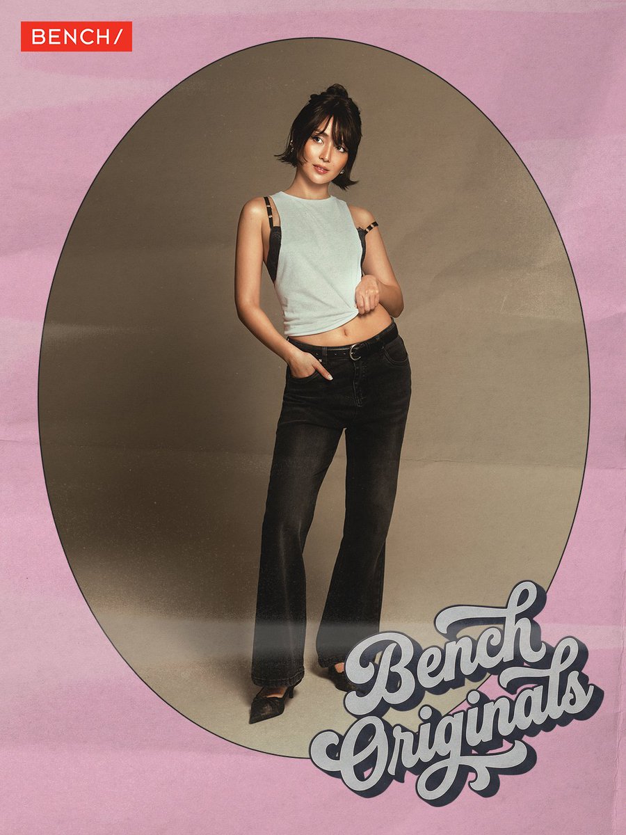 benchtm's tweet photo. Built on classic style. Worn with a new attitude. Kathryn Bernardo in #BENCHOriginals.

Get her look:
Boot Cut Pants (YPD0912BK3) P890
Push-Up Bra (GAR0126BK3) P399.75
Belt (YAB0507BK3) P329

Buy Official, Buy Original! Get these products plus more from our official online stores:
🔗https://t.co/dCakf3y0ut
🔗https://t.co/mCjQW8YyLl
🔗https://t.co/UVQJ0Gsijm
🔗https://t.co/IOwcnZkcrg
🔗https://t.co/wsNPbfTYRw

Buy only from official BENCH stores and online platforms to ensure authentic and high-quality products.