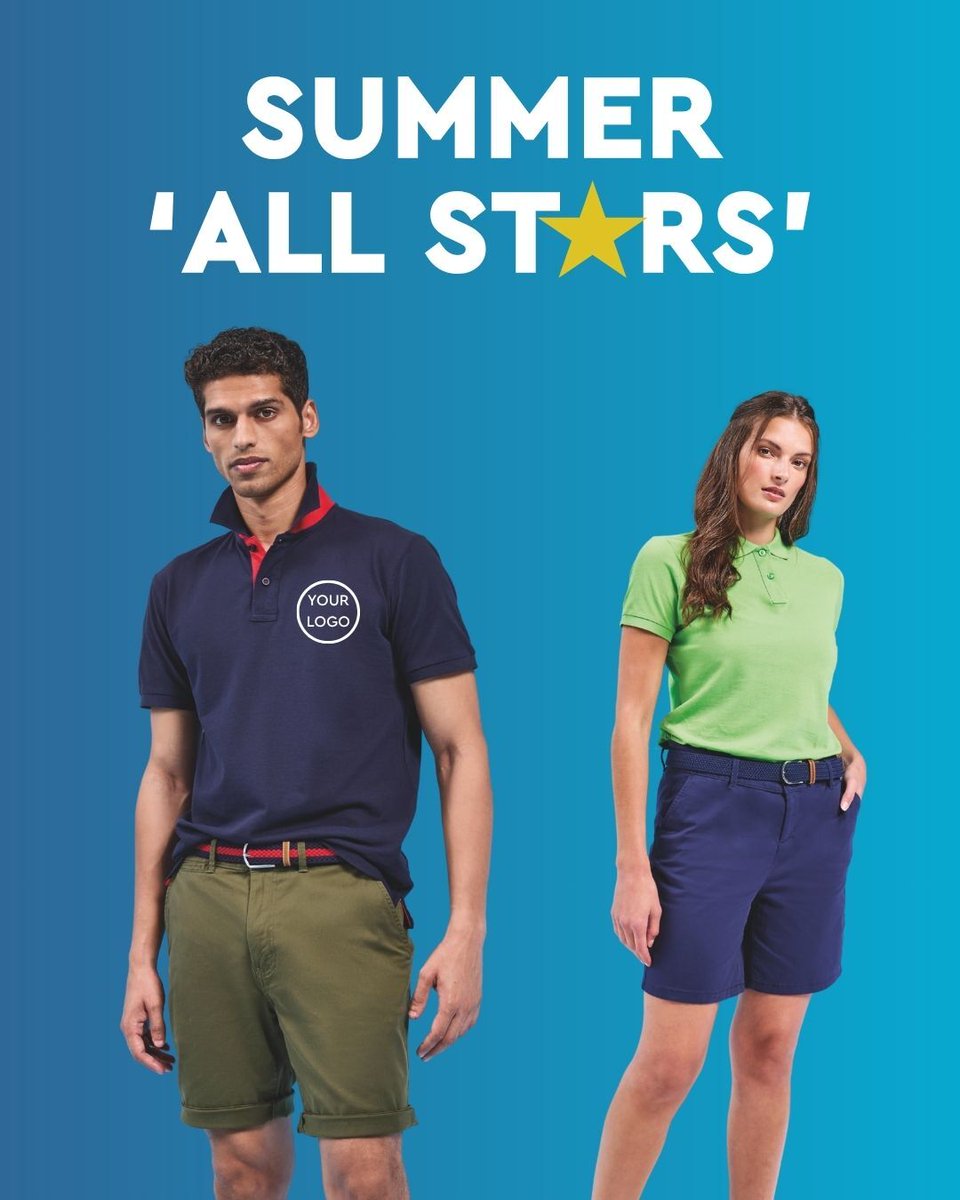 MyWorkwearCo's tweet photo. Beat the heat this summer with our Summer All Stars collection. ☀️

Hot days don't mean compromising on your team's look.

Don't wait until the next heatwave, shop our Summer All Stars collection today: https://t.co/Ebo1IBuuml

#MyWorkwear #SummerWorkwear #SummerWorkClothes https://t.co/L5rPPAR8Jb
