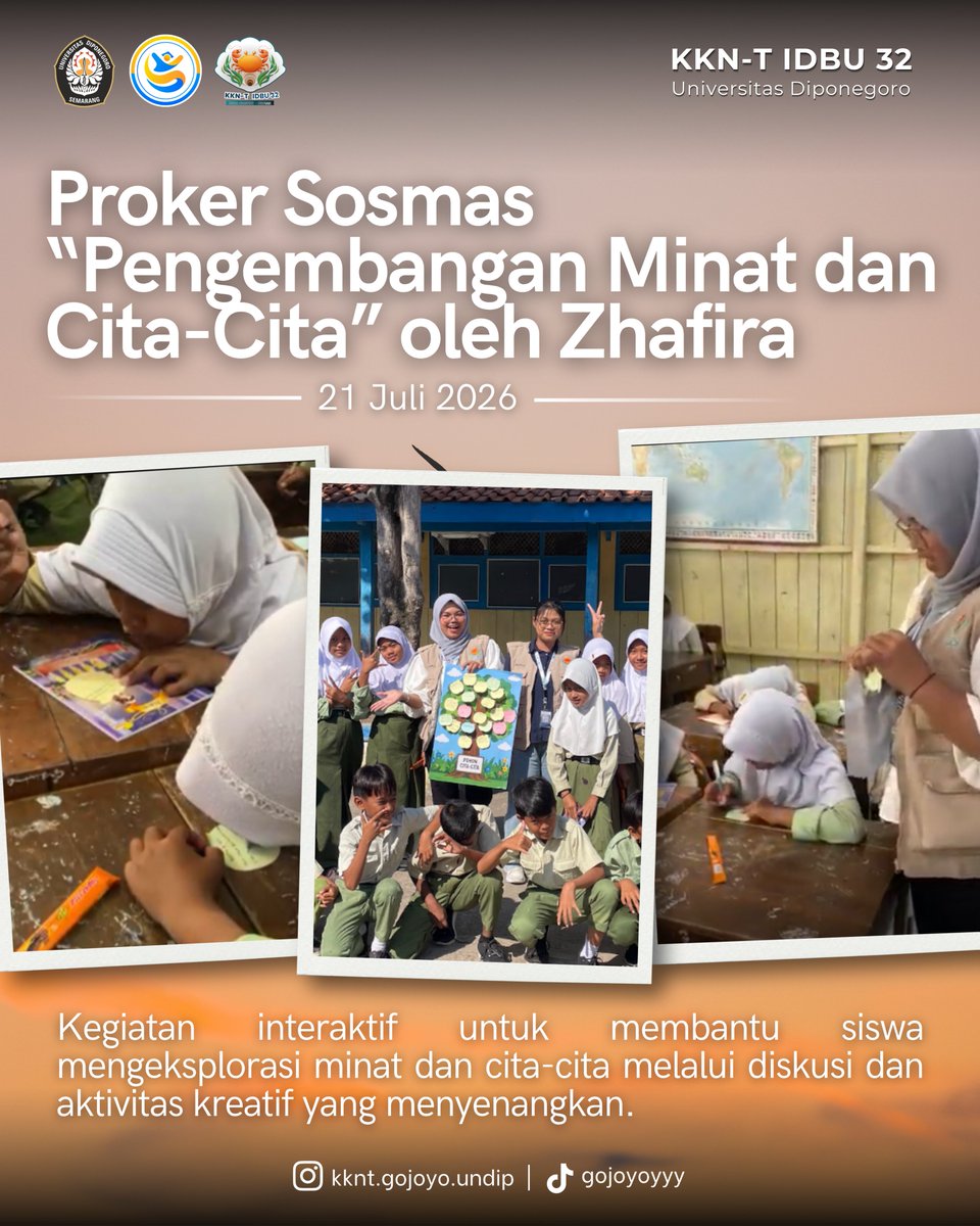 fdewii124's tweet photo. πͺΈβ¨ Weekly Recap | Week 3 KKN-T IDBU 32 UNDIP
Perjalanan telah memasuki minggu ketiga. Setiap program menjadi ruang untuk terus belajar dan berkolaborasi
More Information
@kknt.gojoyo.undip @P2KKNundip
#kkntgojoyoundip #kknundip2026 #P2KKNundip #lppmundip https://t.co/5wz949SHOo