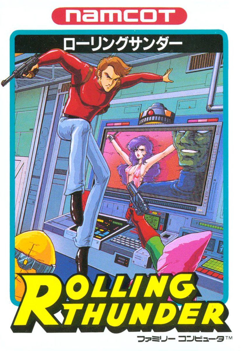 Mark1982G's tweet photo. 18th Completion of 2026 - #RollingThunder on the #Famicom. A #Classic side-scrolling #Arcade shooter ported to Famicom taking out bad guys going in and out of doors. What's not to like. 😅

This port was really tough tho, lots of memorizing where the enemies are.

#ShareYourGames https://t.co/hmBFNl1Wp6