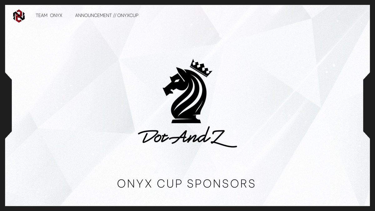 Team_ONYXWIN's tweet photo. ◤ONYX CUP - SPONSOR #3◢
・DotAndZ様
ご協賛ありがとうございます!
8/16(日) 16:00〜20:00
Apex Legends/招待制チーム戦
#ApexLegends #ONYXCUP https://t.co/IHxnr0juRq