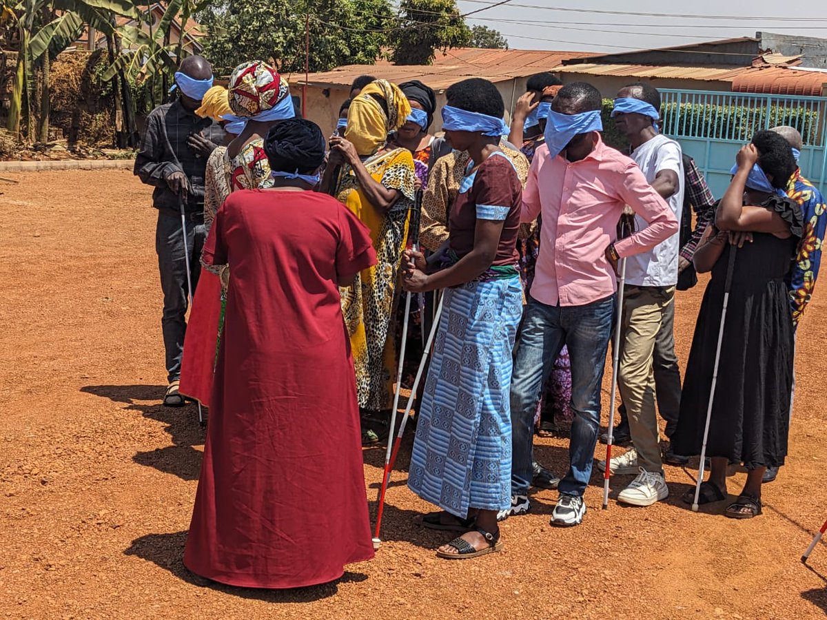 RUBRwanda's tweet photo. 🔴 HAPPENING NOW: Families of our graduates are gathering at Masaka Resource Centre for the Blind to discover the skills, achievements and potential of blind and partially sighted graduates—and how families can support their independence.#RUB #MRCB #Inclusion https://t.co/nP8JqgcEx0