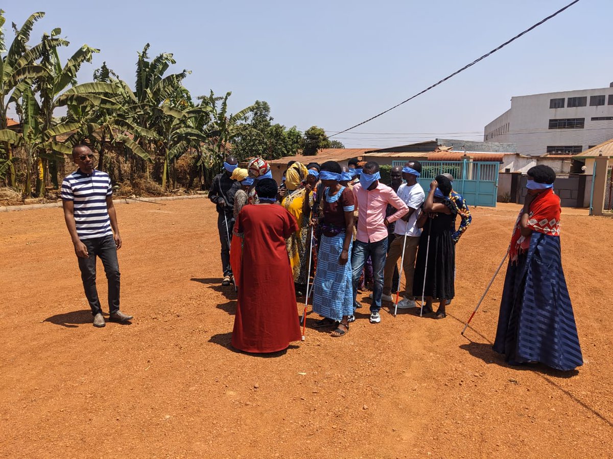RUBRwanda's tweet photo. 🔴 HAPPENING NOW: Families of our graduates are gathering at Masaka Resource Centre for the Blind to discover the skills, achievements and potential of blind and partially sighted graduates—and how families can support their independence.#RUB #MRCB #Inclusion https://t.co/nP8JqgcEx0