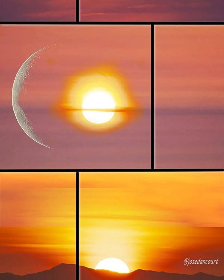 josedancourt's tweet photo. Collage digital que he llamado: "Luna y sol colores de cielo" que he realizado con fotos de mis archivos. https://t.co/XRBhcvk1cX