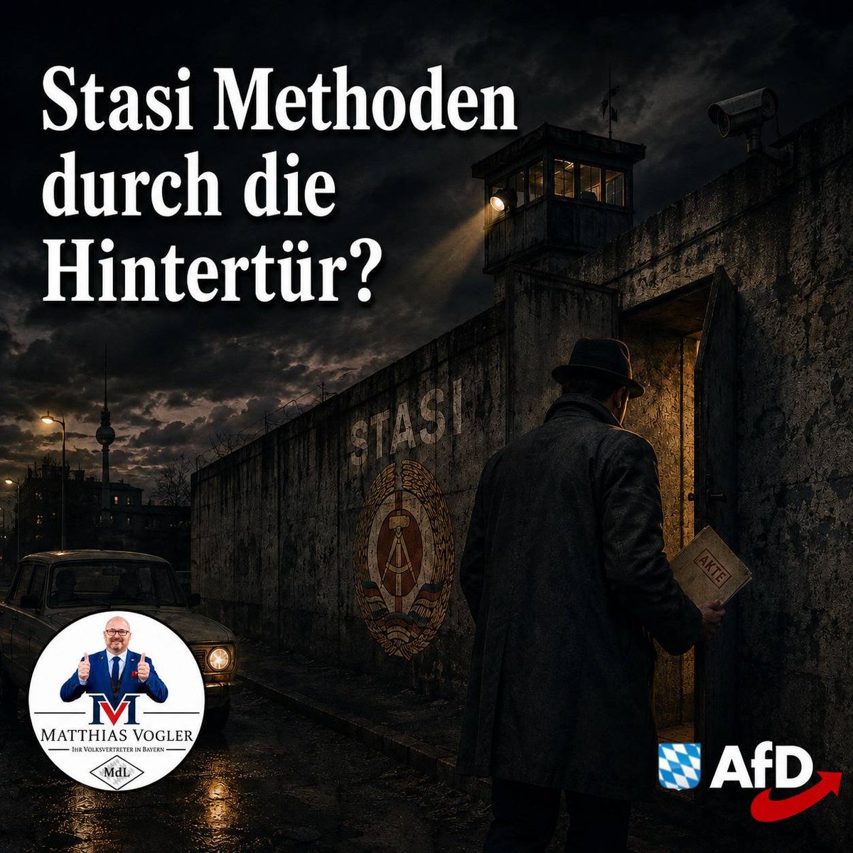 MatthiasVogler2's tweet photo. Dobrindt will dem #Verfassungsschutz erlauben, heimlich in Wohnungen einzudringen und Technik zu manipulieren. Solche #Methoden erinnern an die Stasi. Deutschland ist keine #DDR – aber wie weit darf ein #Geheimdienst noch gehen, bevor aus Schutz Überwachung der Bürger wird? https://t.co/ReFedT8FgG