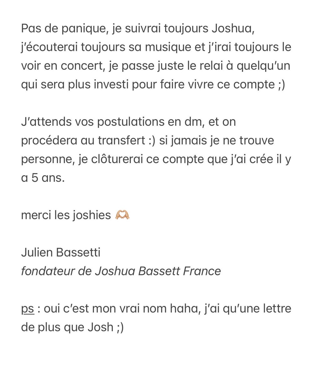 JoshuaBassettFR's tweet photo. À l’occasion du nouvel album de Joshua, je reviens vers vous :) https://t.co/umhMpJPHDk