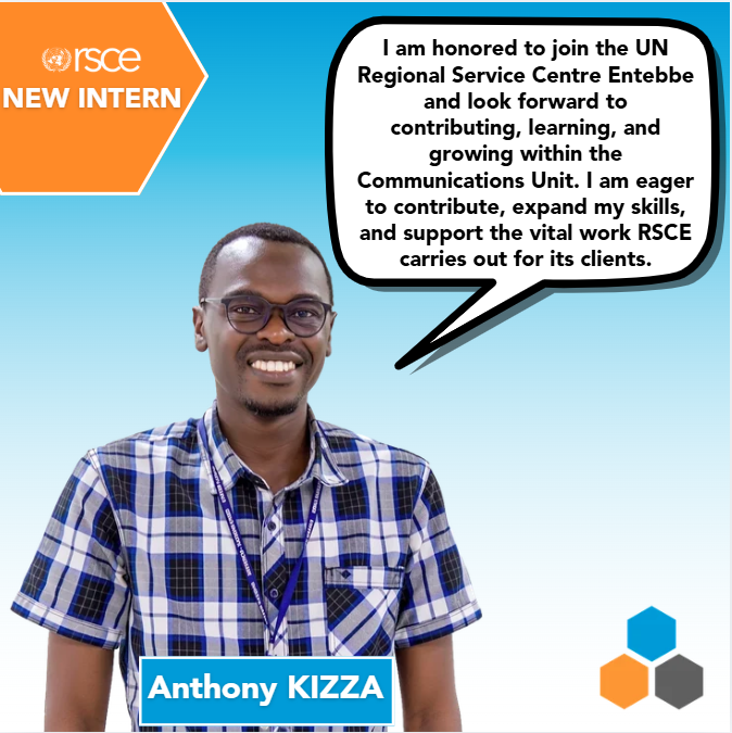 unrsce's tweet photo. Meet Anthony Kizza🎉

A final-year Journalism &amp; Communication student at @Makerere, Anthony joins RSCE with experience in media production, strategic communications, storytelling, &amp; devt. outreach.

He is passionate about positive social change.

#InternVoices #UNCareers https://t.co/0xOrmaCQkK