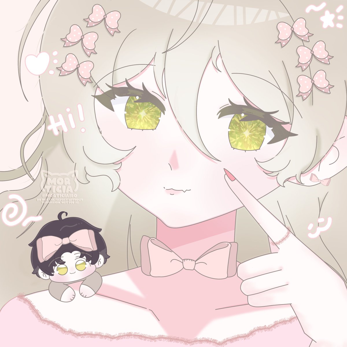 morticiaiso's tweet photo. Teenager Odite w mini doll Papa #Zayne 🦭🎀
#IceMor https://t.co/Fq8CnxYhBK