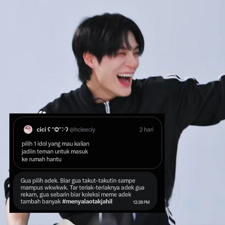 Kenziov's tweet photo. punya abang satu gini amat :) @Yoonoha https://t.co/JNbyrwjioZ