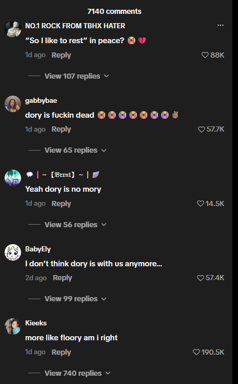 smkrsol's tweet photo. A FISH NAMED "DORY" IS GOING MEGA VIRAL ON TIKTOK

Dory has blown up on Tiktok with 7M views in just 3days and has literally become a MEME.

Dory has a swimming problem causing her to lay on the floor like she's dead, the comments are filled with MEMES.

https://t.co/BpvpWVeRvu https://t.co/OwTP5GGb8T