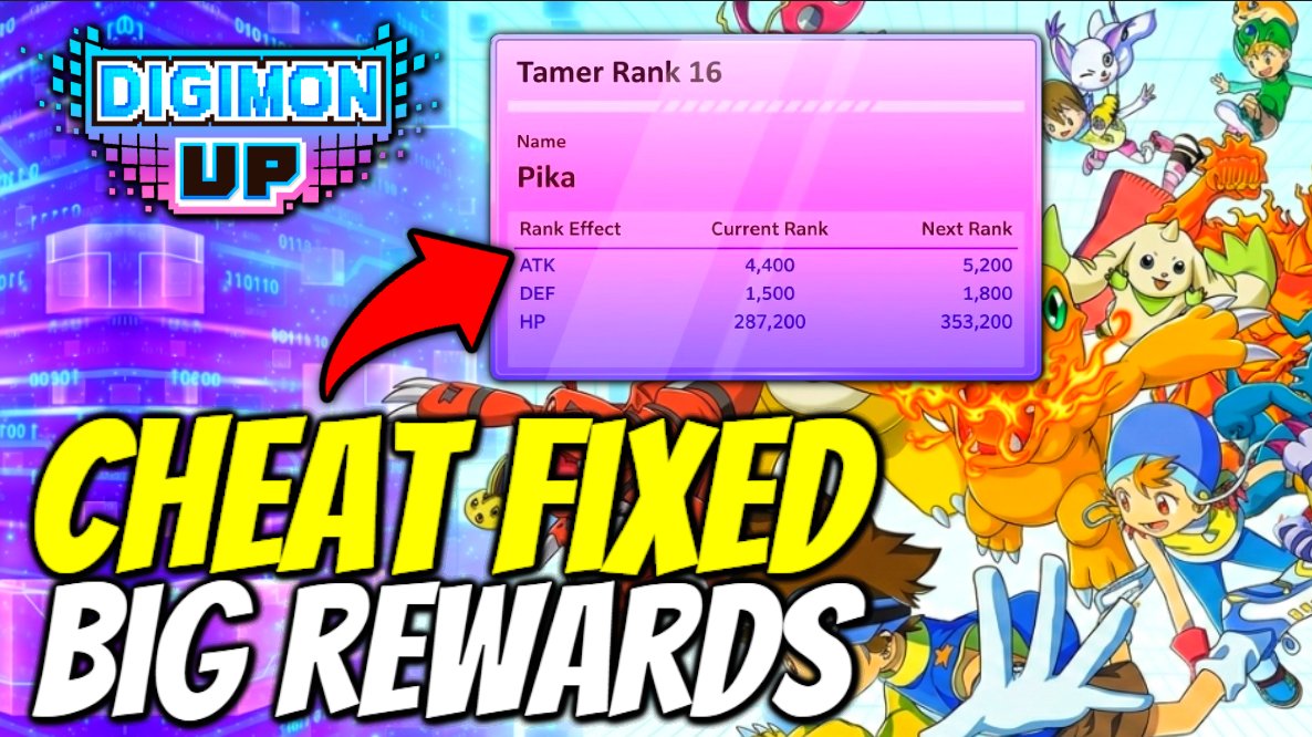 Pika0988's tweet photo. Anti Cheat Update &amp; Big Compensation - Digimon Up
https://t.co/bKDUAqUNHA
#DigimonUp #gacha #PikaGaming https://t.co/LeCcHhPCqZ