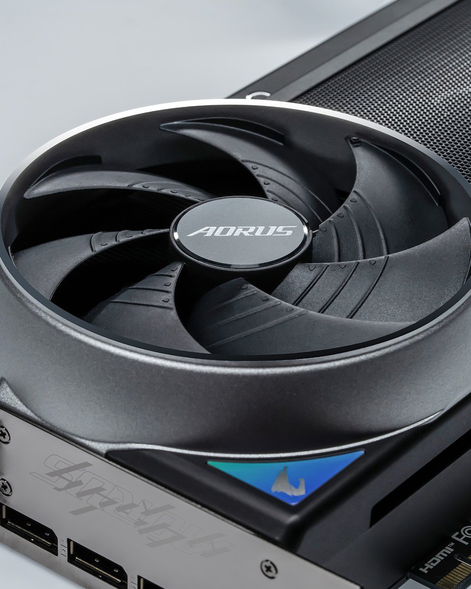 AorusOfficial's tweet photo. Rate this gear on a scale of 1 to #INFINITY. 👇👑

Powered by #NVIDIA Blackwell architecture with 32GB GDDR7 memory, the AORUS GeForce #RTX5090 INFINITY handles heavy AI workloads and maxed-out gaming effortlessly, while the #WINDFORCE HYPERBURST cooling and subtle RGB Halo keep things cool and clean.💨💨