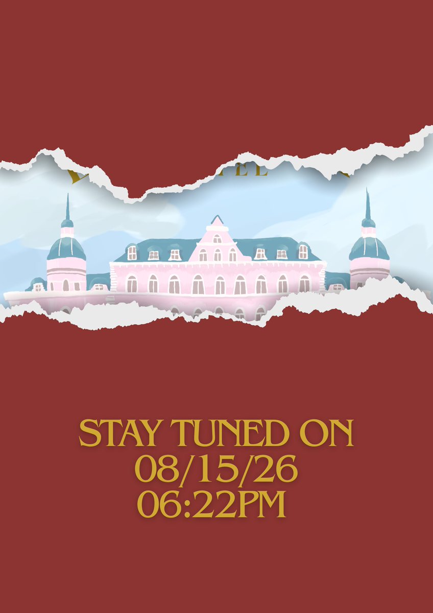 eversforevan's tweet photo. ANNOUNCEMENT FROM THE CONCIERGE! 📜

The doors will open soon to welcome you, and beyond them awaits grandeur, merriment, and a spectacular sight. EVERs, prepare thyselves as the majestic moment draws near.

The clock is ticking... and Monsieur Evan is waiting. 🎩🌹

🗝️ Official Reveal: August 15, 2026 @ 6:22 PM

#GrandBudaHEEstCSE #MadeForEvan #HappyEvanDay #EVAN #에반 #HEESEUNG #희승