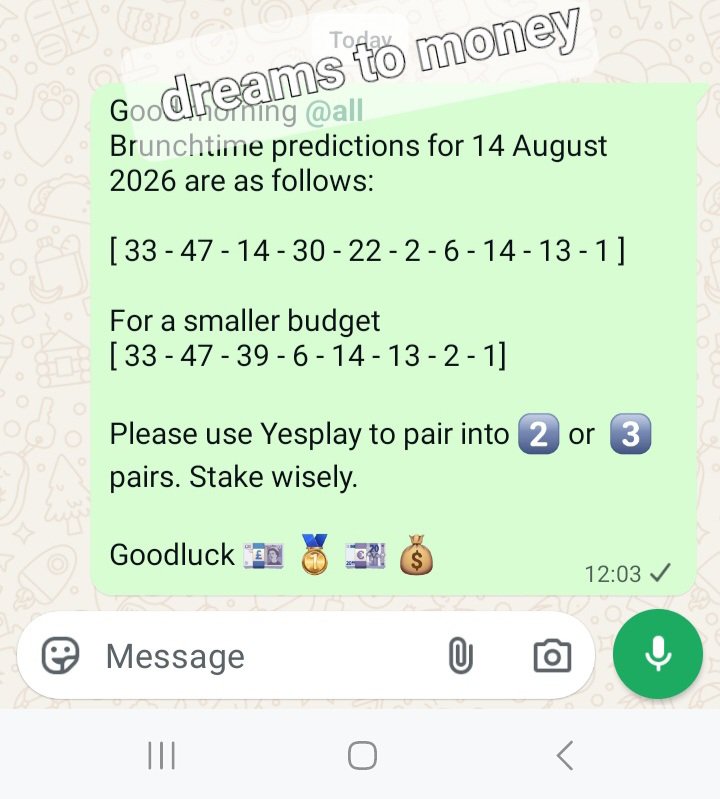 PulaMoolah's tweet photo. Brunchtime 14 August 2026 12:49pm predictions: https://t.co/k2wLB8t71P