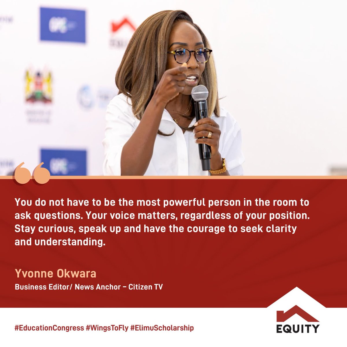 KeEquityBank's tweet photo. #EquityGroupFoundation #EducationCongress #Mentorship #WingsToFly #ElimuScholarship https://t.co/fEJnGraZtj