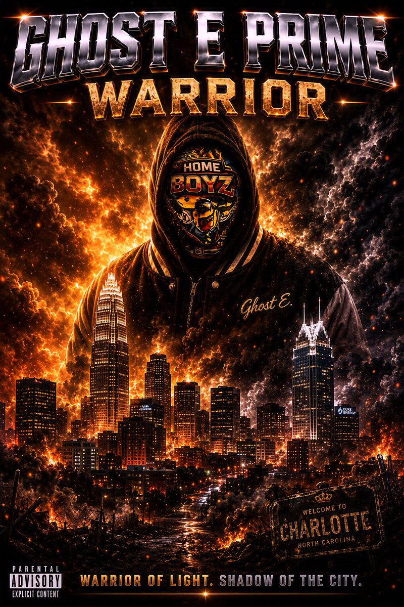 RfilmsJ's tweet photo. Ghost E Prime — WARRIOR The mask steps back into the fire. Grit. Light vs shadow. Good vs evil. This one hits different.
#GhostEPrime #Warrior #NewMusic #HomeBoyz #CharlotteNC #IndieArtist #Soundtrack #ACryInTheDark #OnRepeat https://t.co/rn1nVMi040