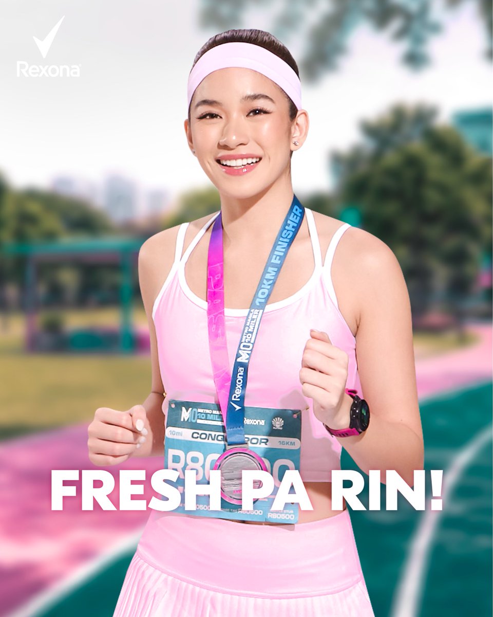 Rexona_PH's tweet photo. Keep up the pace, not the sweat! Take it from Aiah. Isang spray, fresh and dry all day! (Up to 72H with regular use.) Mag-Rexona lagi! #FreshnessPitCheck #RexonaPH #RexonaPhilippines #BINIxRexona https://t.co/W0U4ekJ5Fu