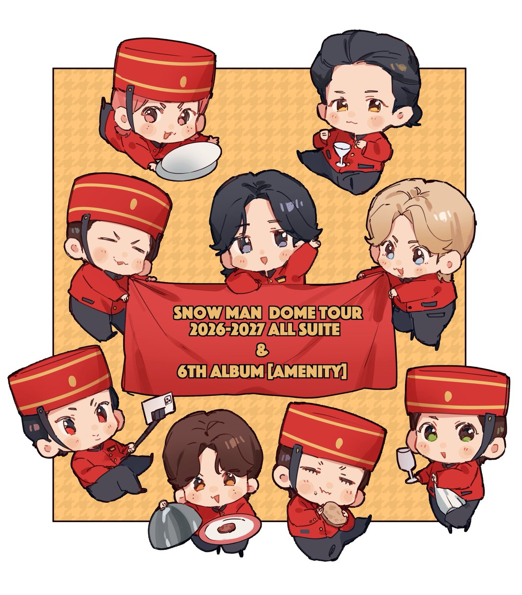 hkym_kk's tweet photo. Snow Man DOME TOUR 2026-2027 ALL SUITE  &amp;  6th Album 「AMENITY」発売おめでとうございます⛄️🎊 https://t.co/ALwDEid3Ct