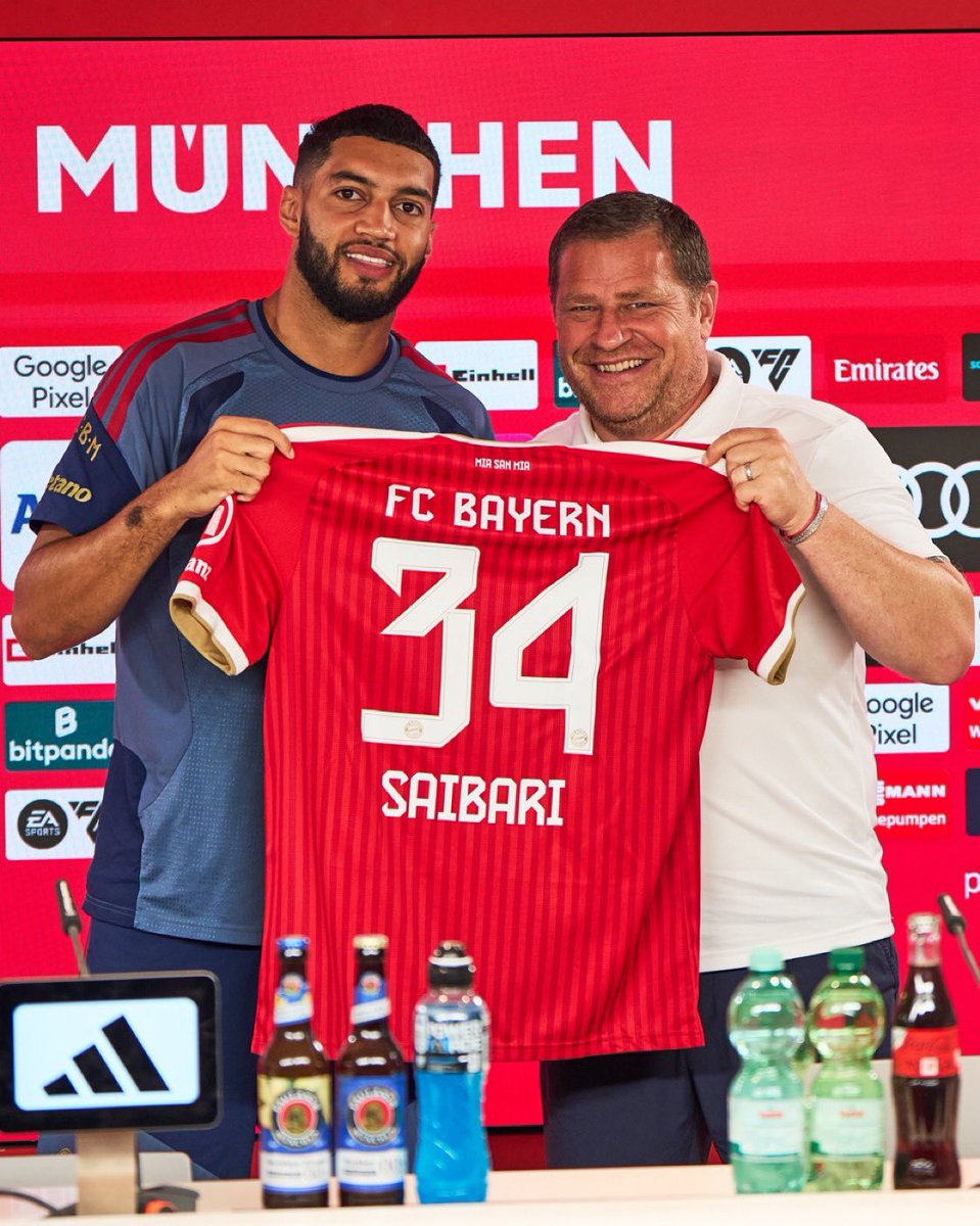 FCBayernEN's tweet photo. 𝗢𝘂𝗿 𝗻𝗲𝘄 𝗻𝘂𝗺𝗯𝗲𝗿 𝟯𝟰! 🔴⚪️

So happy to have you with us, Ismael 👋❤️ https://t.co/pzBv5zaNXr