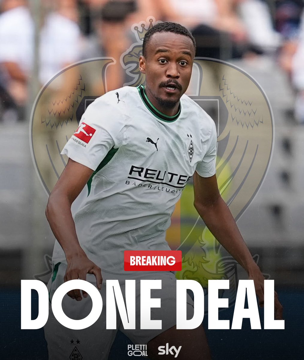 Plettigoal's tweet photo. 🚨💥 Nathan Ngoumou to OGC Nice - DONE DEAL ✔️

Full agreement reached with Borussia M’gladbach today. Paperwork now being finalised.

Free transfer with one year remaining on his contract. Gladbach will receive €500k in bonuses + 10% sell-on clause, while also saving part of his salary.

Transfer set to go through, pending medical booked for Monday after @lequipe.

@SkySportDE 🇨🇲