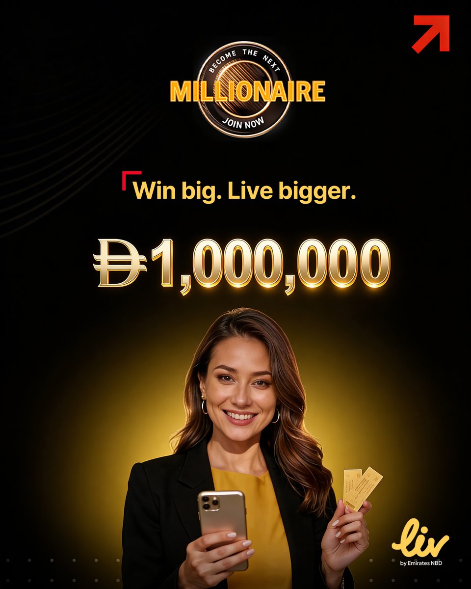 LivBank's tweet photo. Built for those who think bigger.
Because millionaire habits start early.
Head over to the LivX app to dream bigger.
#MillionaireAccount
#WealthBuilding
#Liv

مصمّم لأولئك الذين يفكّرون بشكل أكبر.
لأن عادات المليونير تبدأ مبكرًا.
توجّه إلى تطبيق لفX لتحلم بشكل أكبر.
#حساب_المليونير
#لف