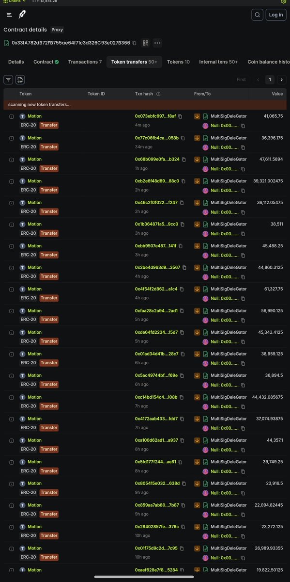 ng1s1ng's tweet photo. udah 2 hari tidak ada pergerakan withdraw di address dev @tipmotion 
ga tau bakal ngecewain apa ngga @motiontip

pokoknya jangan terlalu berharap dah sama $MOTION , kalo emang masih rejeki ga bakal kemana 😀
mending cari yang normal" aja https://t.co/0DQa8lHM70