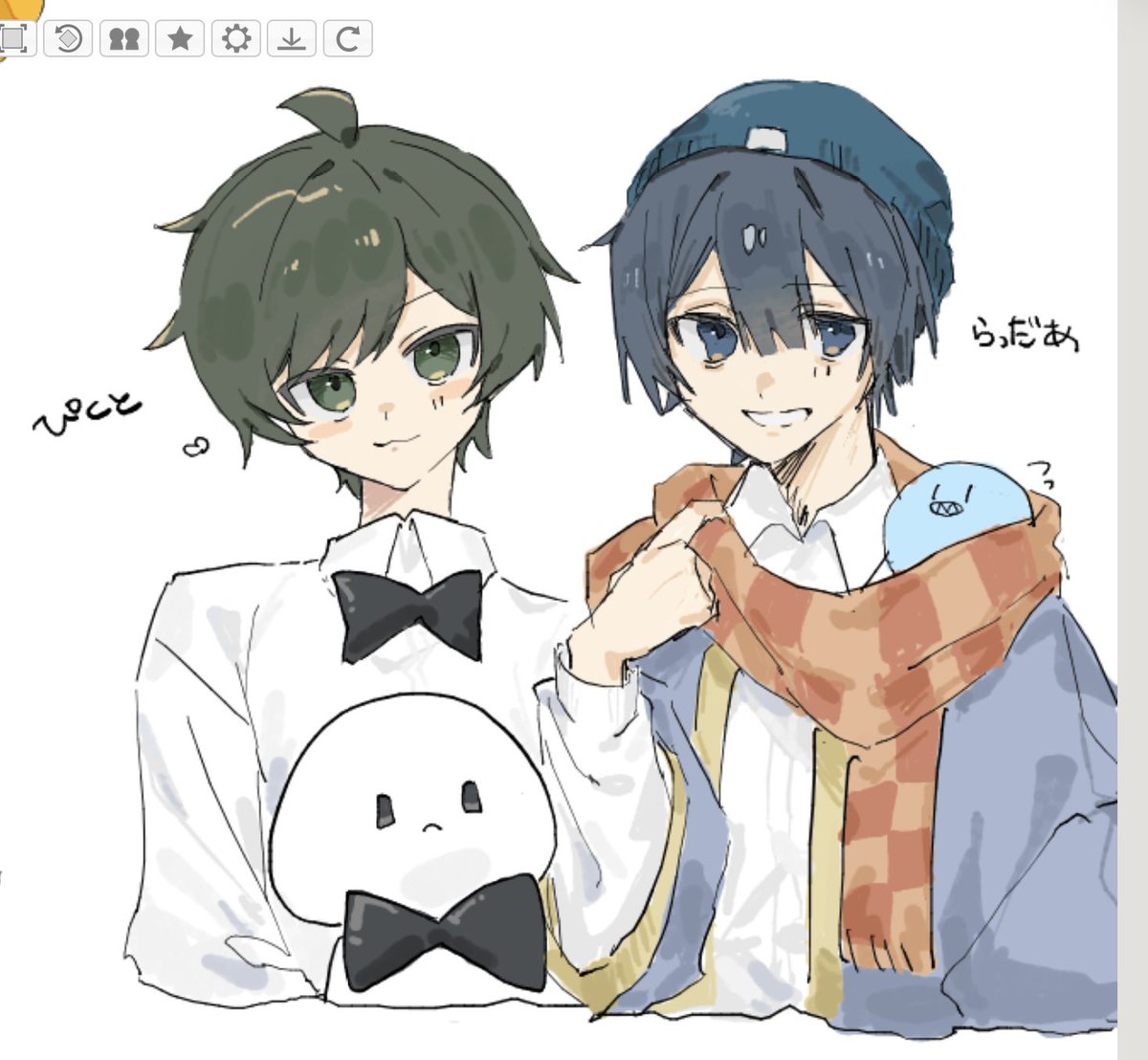 p_ajooo's tweet photo. 昨日参戦してた絵チャとか https://t.co/6QXmpEjBe9