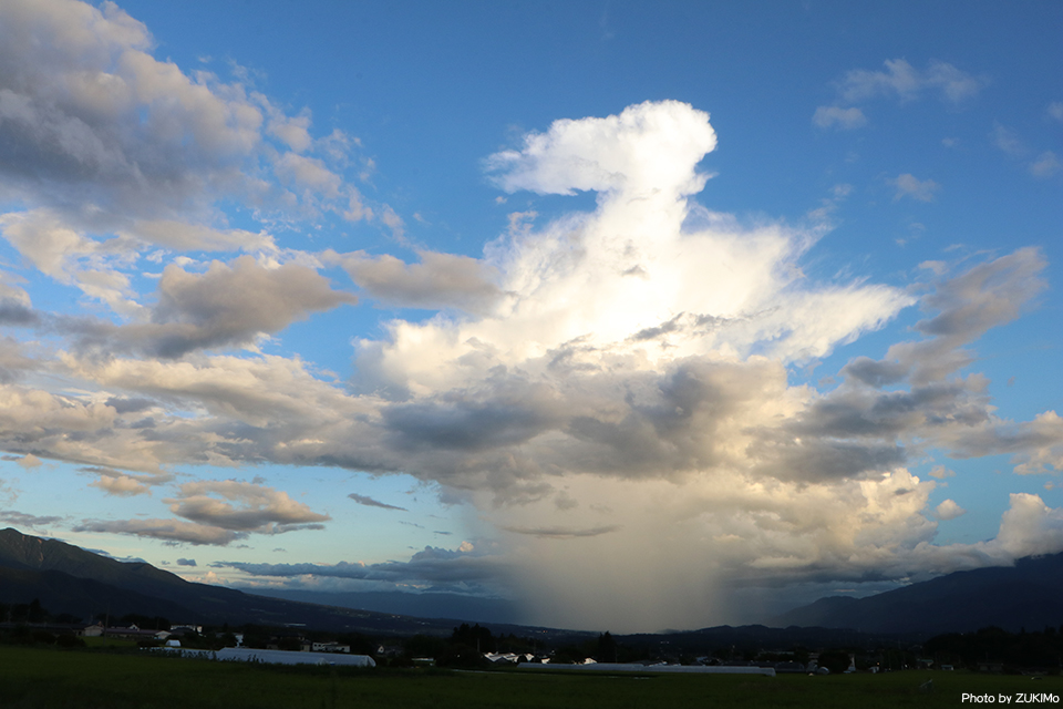 ZUKI_Mo's tweet photo. 雨柱がハンパない帰り道に見た夕立雲

#八ヶ岳南麓 https://t.co/uYZV7lBLsN