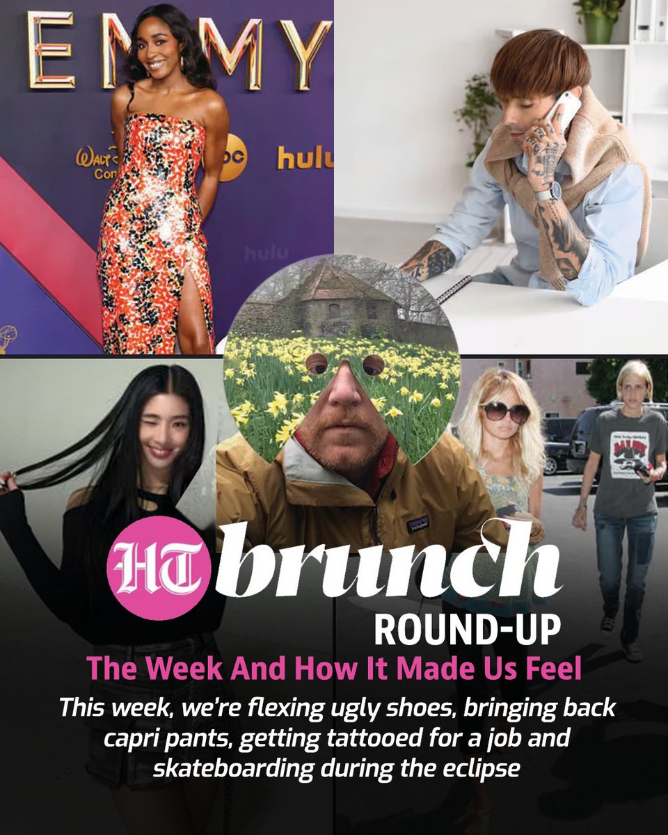 htTweets's tweet photo. #HTBrunch ✨| From capris making a comeback and ugly shoes taking over fashion to a bizarre job interview stunt and a jaw-dropping solar eclipse moment — here’s everything that made us feel something this week.
Read: https://t.co/hbBEnmloYc
📲 For News on the go, Download HT app. Click https://t.co/a5Pp2KPW5t
#BrunchRoundUp #Lifestyle #Fashion #PopCulture #GenZ