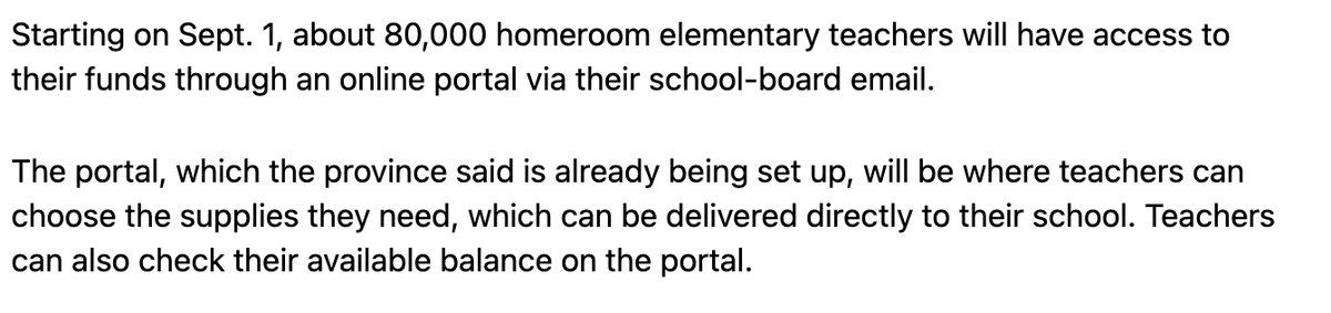 DrKateTO's tweet photo. Premier @fordnation and @PaulCalandra announced their new purchasing scheme (which, no surprise to anyone who's been paying attention, is now routing public money through Staples), in March. 

But the portal still isn't ready yet, 5 months later. School starts in 3 weeks! #onted https://t.co/s2Q1eSkYhX
